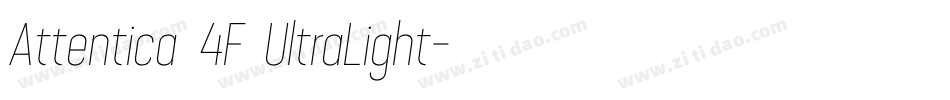 Attentica 4F UltraLight字体转换